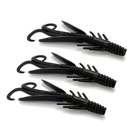 Isca Artificial Monster3x Water Strider 10cm Black 3p