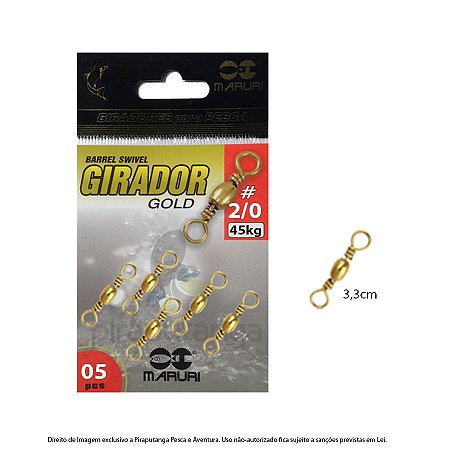 Girador Maruri BS-Gold Nº2/0 45kg - Pacote 5p
