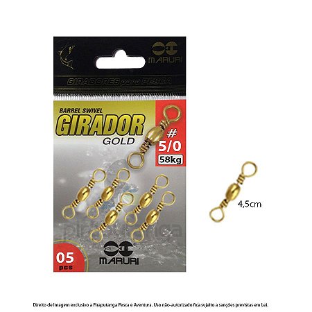 Girador Maruri BS-Gold Nº5/0 58kg - Pacote 5p