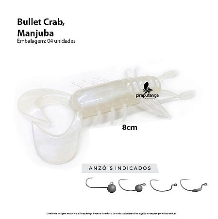 Isca Artificial Monster3x Bullet Crab 8cm Manjuba 4p