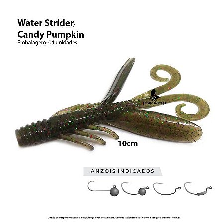 Isca Artificial Monster3x Water Strider 10cm Candy Pumpkin 4p