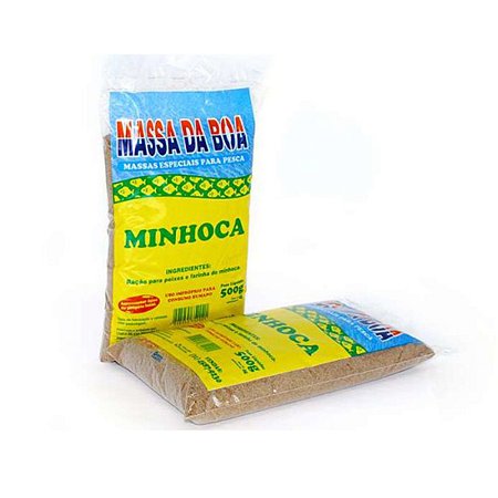Massa da Boa Pesca Minhoca 500g Especial Pesqueiro