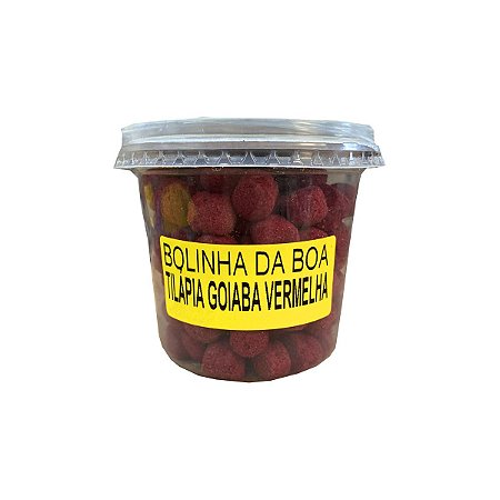 Bolinha da Boa Pesca Tilápia Goiaba Vermelha 140g Especial Pesqueiro