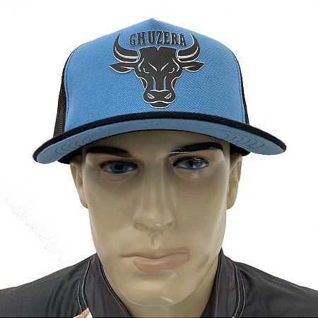 Boné Cap Trucker Ghuzerá Premium Azul Claro