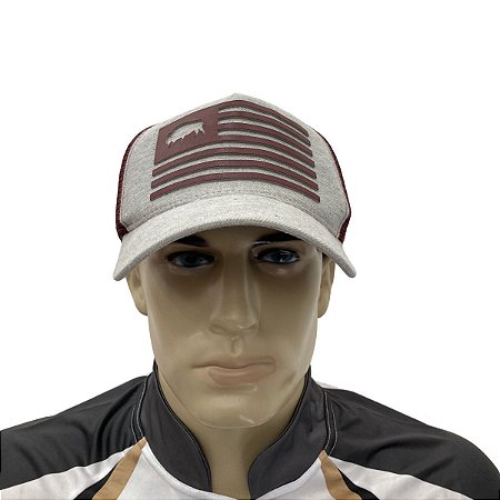 Boné Cap Trucker Ghuzerá Premium Cinza