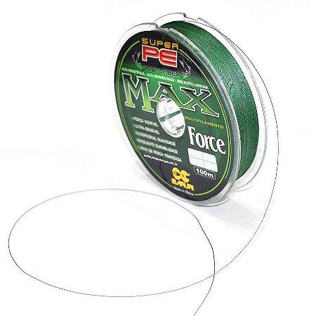 Linha Multifilamento Maruri Max Force Super PE X4 Verde 100m