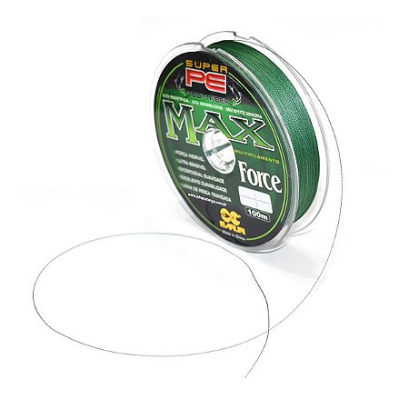 Linha Multifilamento Maruri Max Force 4x Super PE-100% Verde 100m (Unidade)