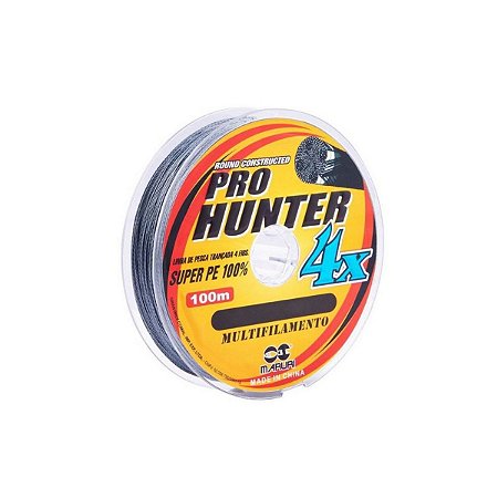 Linha Multifilamento Maruri Pro Hunter Super PE X4 Cinza 100m