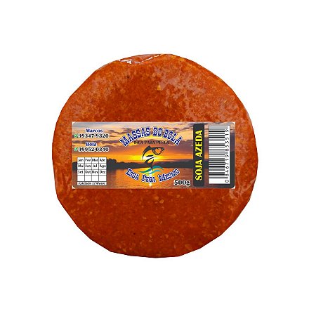 Massas do Bola para Pesca Soja Azeda Tablete 500g
