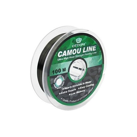 Linha Monofilamento Ottoni Camou Line 0,60mm 96lbs - 100m