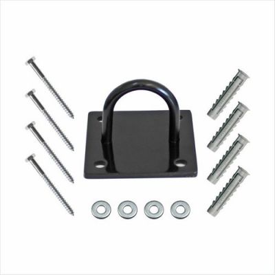 SUPORTE TETO PARA FITA DE SUSPENSÃO E CORDA NAVAL PRETO FB