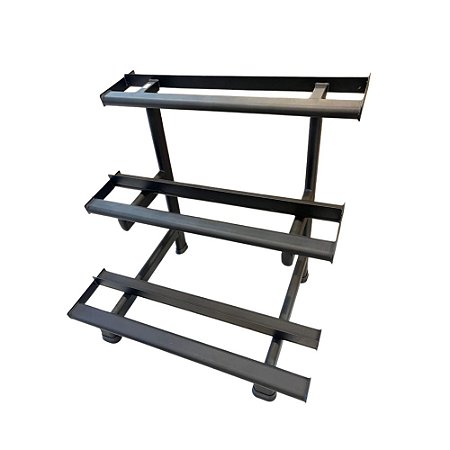 Suporte p/ Dumbell 3 Prateleiras Steel