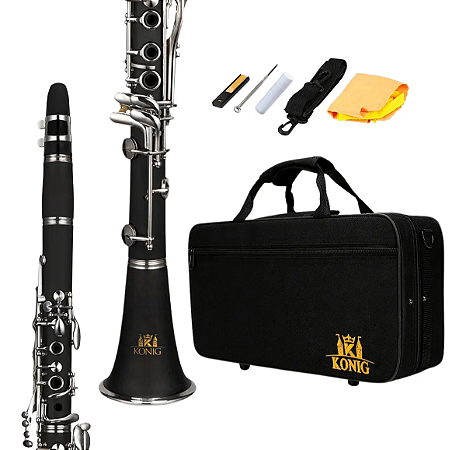 Clarinete Sib Konig Profissional Completo com Estojo e Acessórios