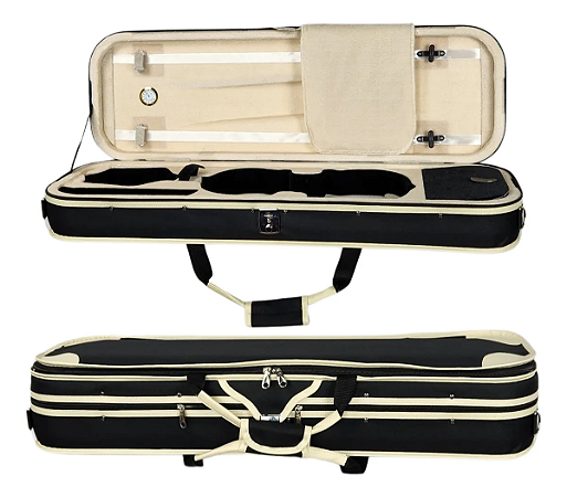 Estojo Case Retangular para Violino 4/4 Extra Luxo Térmico Resistente