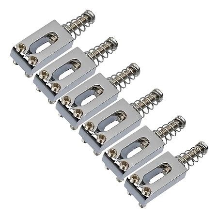 Kit 6 Saddles para Ponte Tremolo Stratocaster Carrinhos Ajustáveis