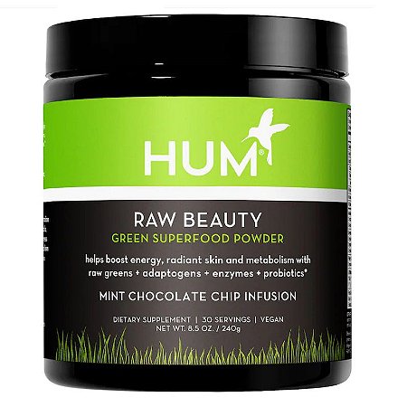 HUM Nutrition Raw Beauty Skin & Energy Green Superfood Powder