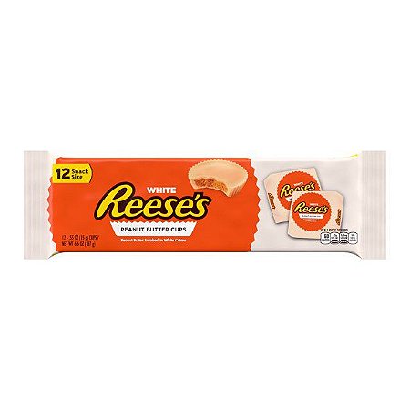 Reese's White Crème Peanut Butter Cups Candy Individually Wrapped