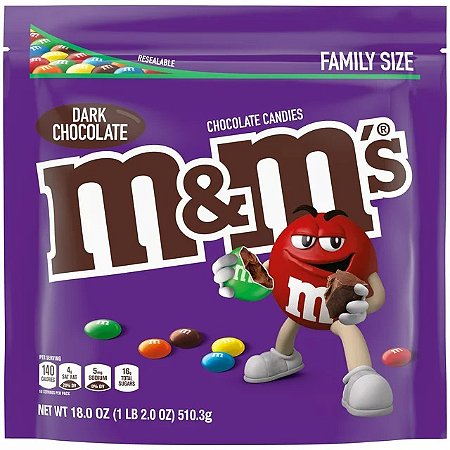 M&M's Dark Chocolate Candy Family Size