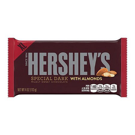 Hershey's  Special Dark Mildly Sweet Chocolate with Almonds Extra Large Candy