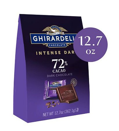 Ghirardelli Intense Dark Chocolate Squares 72% Cacao