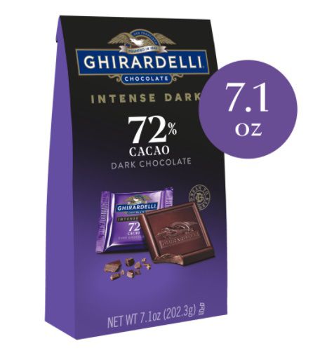 Ghirardelli Intense Dark Chocolate Squares, 72% Cacao
