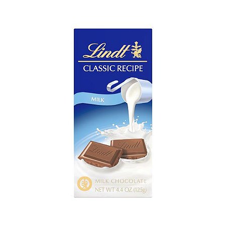 Lindt Classic Recipe Milk Chocolate Candy Bar