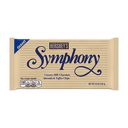 Hershey's Symphony Milk Chocolate Almonds and Toffee Candy