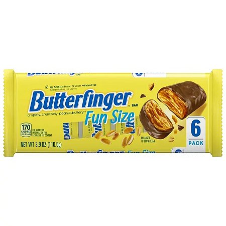 Butterfinger Fun Size Peanut-Buttery Chocolate-y Candy Bars  Individually