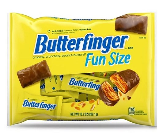 Butterfinger Peanut Buttery Chocolate-y Candy Bars  Fun Size Individually Wrapped