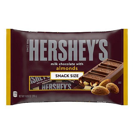 Hershey's Milk Chocolate with Almonds Snack Size Candy