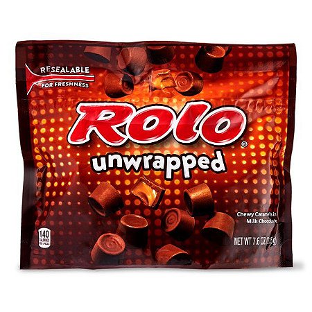 Rolo Chocolate Caramel Candy Unwrapped Gluten Free