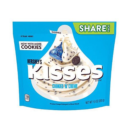 Hershey's Kisses Cookies 'n' Creme Candy Individually Wrapped Share