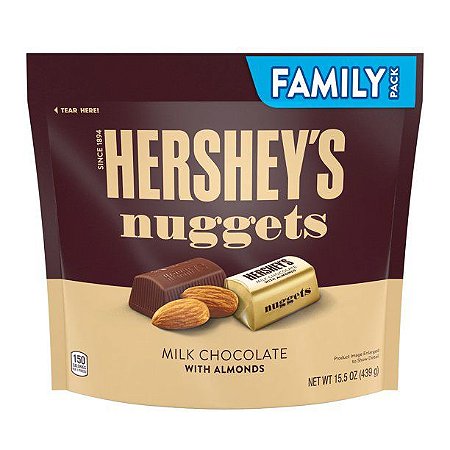 Hershey's Nuggets Milk Chocolate Almond Candy Family