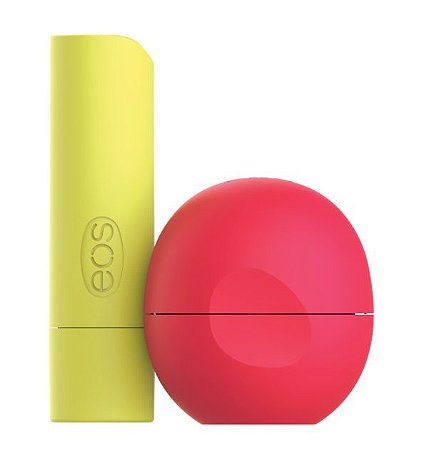 Eos Super Soft Shea Lip Balm Stick & Sphere - Pineapple Passionfruit and Coconut Milk