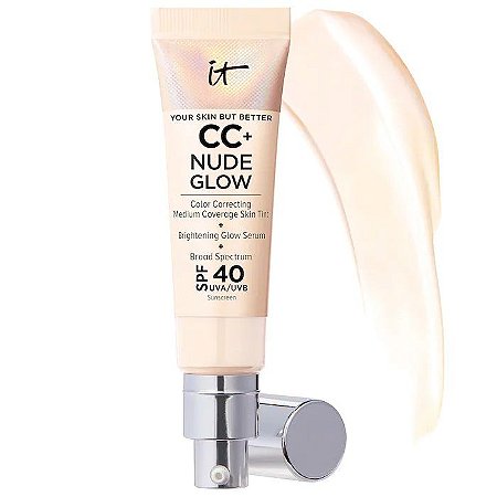 It Cosmetics CC+ Nude Glow Lightweight Foundation + Glow Serum with SPF 40 and Niacinamide
