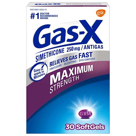 Gas-X Maximum Strength Simethicone Medicine for Fast Gas Relief Softgels