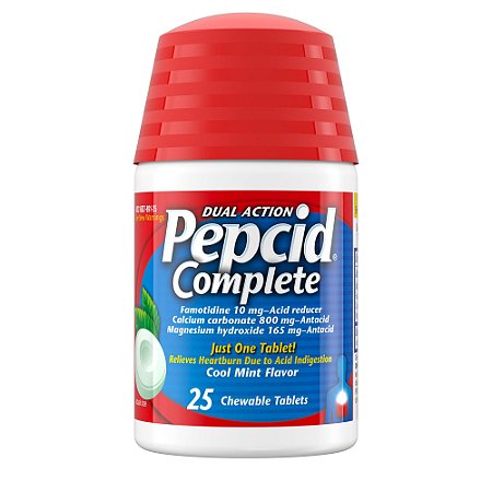 Pepcid Complete Acid Reducer + Antacid Chewable Tablets Mint