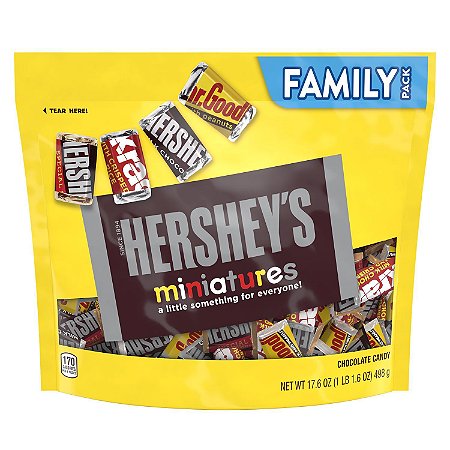 Hershey's Mini Assorted Chocolate Snack Size Candy Family Bag