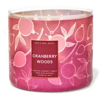 Cranberry Woods 3-Wick Candle