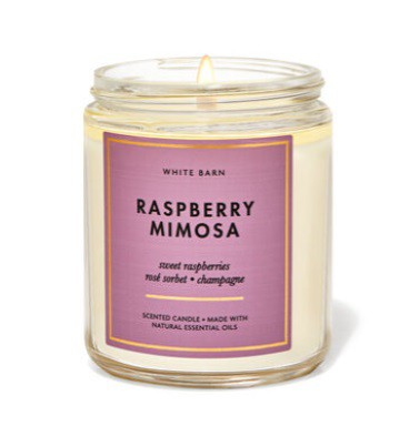 Raspberry Mimosa Single Wick Candle