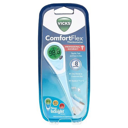 Vicks Comfort Flex Thermometer with Fever Insight