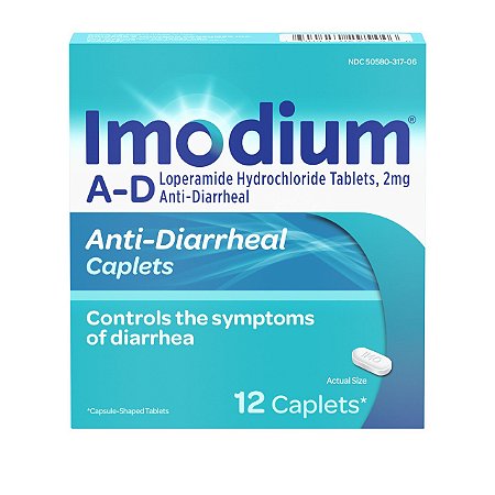 Imodium A-D Diarrhea Relief Caplets Loperamide Hydrochloride