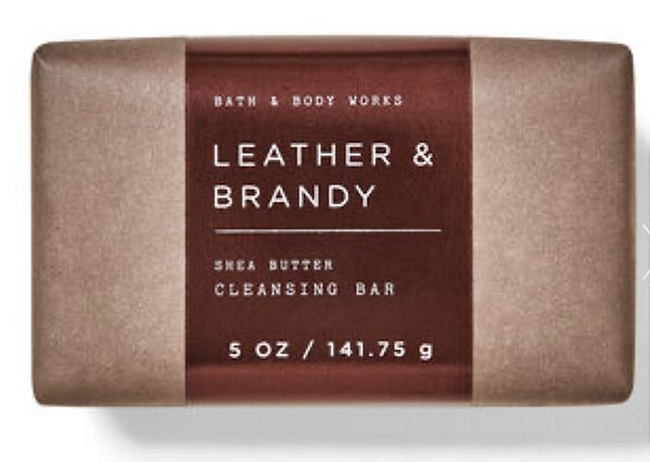 Mens Leather & Brandy Shea Butter Cleansing Bar