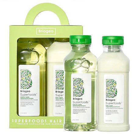 Briogeo Superfoods Apple Matcha + Kale Replenishing Shampoo + Conditioner Duo