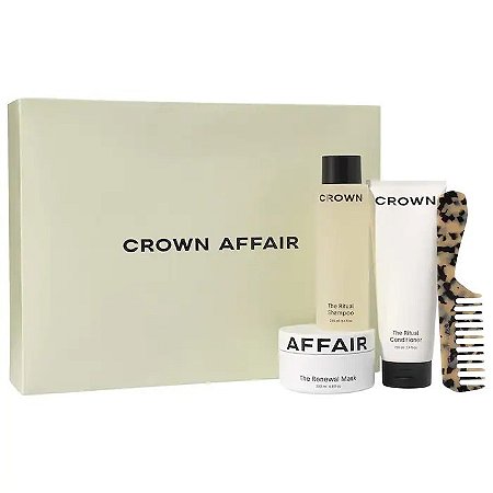 Crown Affair  Ritual Shampoo Conditioner and Renewal Mask Set - Edição Limitada