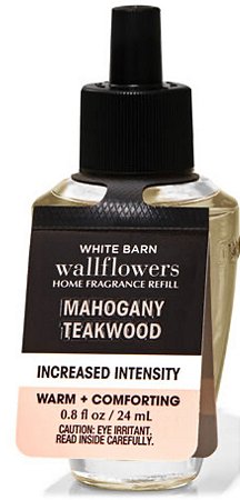 Mahogany Teakwood Increased Intensity Wallflowers Fragrance Refill