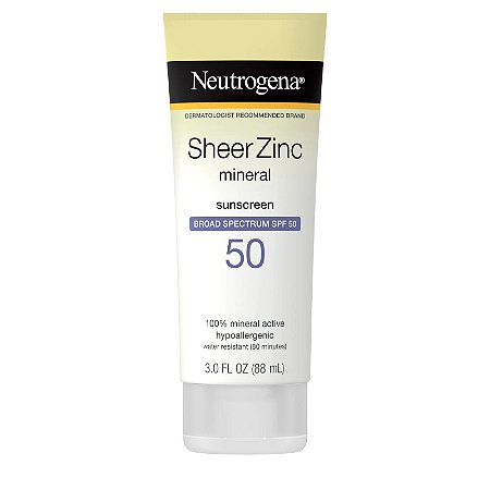 Neutrogena Sheer Zinc Dry-Touch Sunscreen Lotion with SPF 50