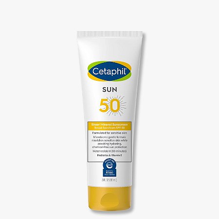 Cetaphil Sheer Sunscreen Lotion for Face & Body SPF 50