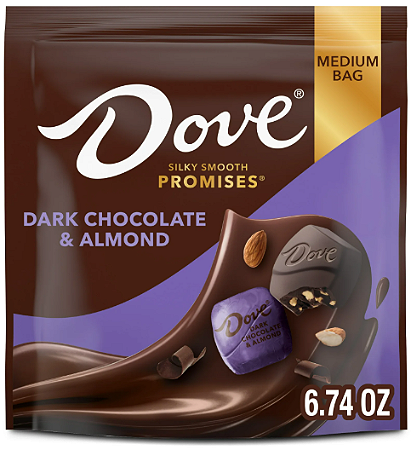 Dove Promises Dark Chocolate Almond Candy Bag