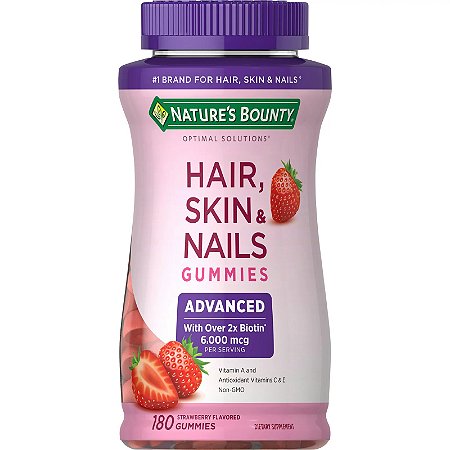 Nature’s Bounty Advanced Hair Skin and Nails Vitamin Gummies with Biotin